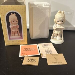 Precious Moments “He walks with me” 1987 special edition